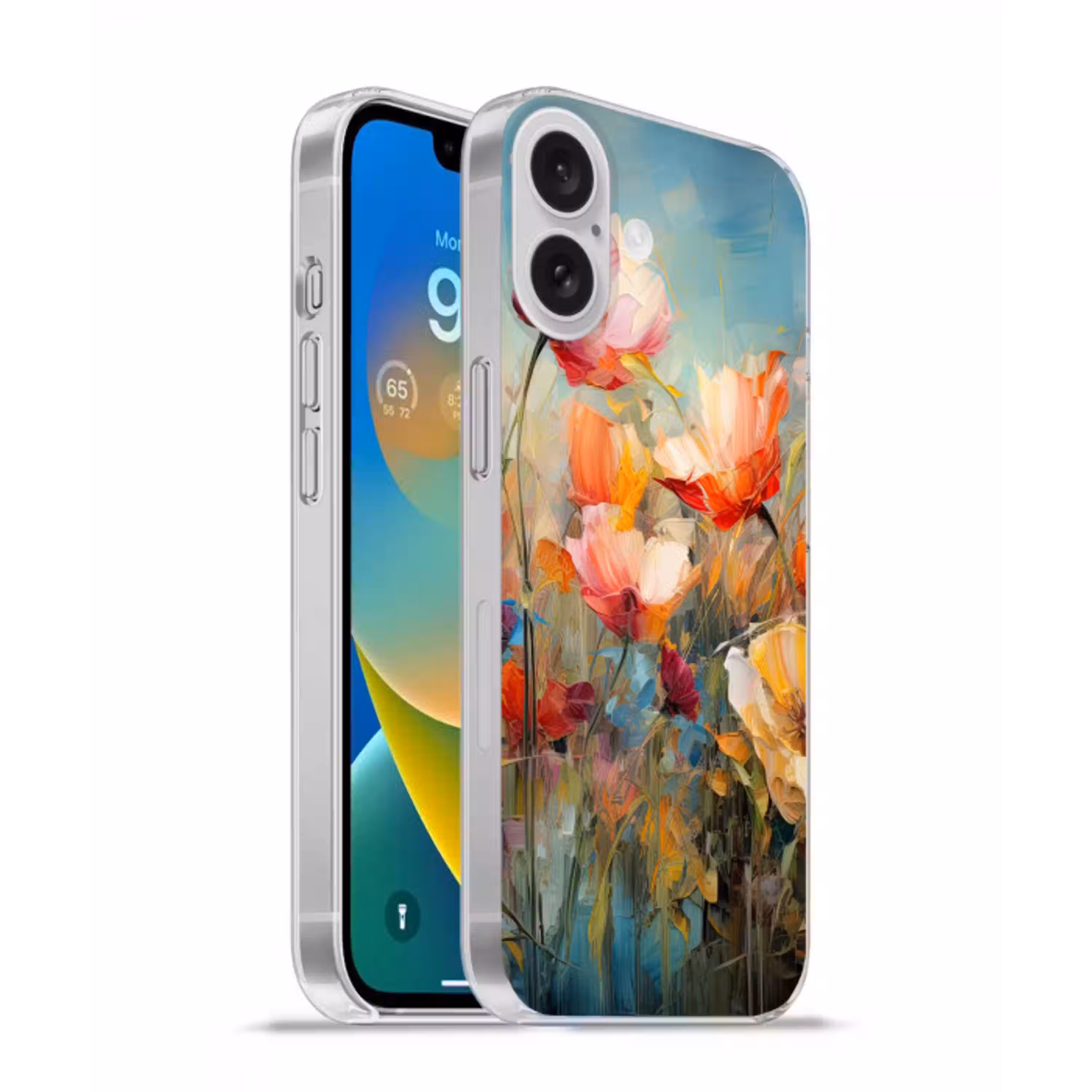 Bloemen - Watercolor - Kunst - Botanisch - Natuur Apple iPhone 16 klein -3d
