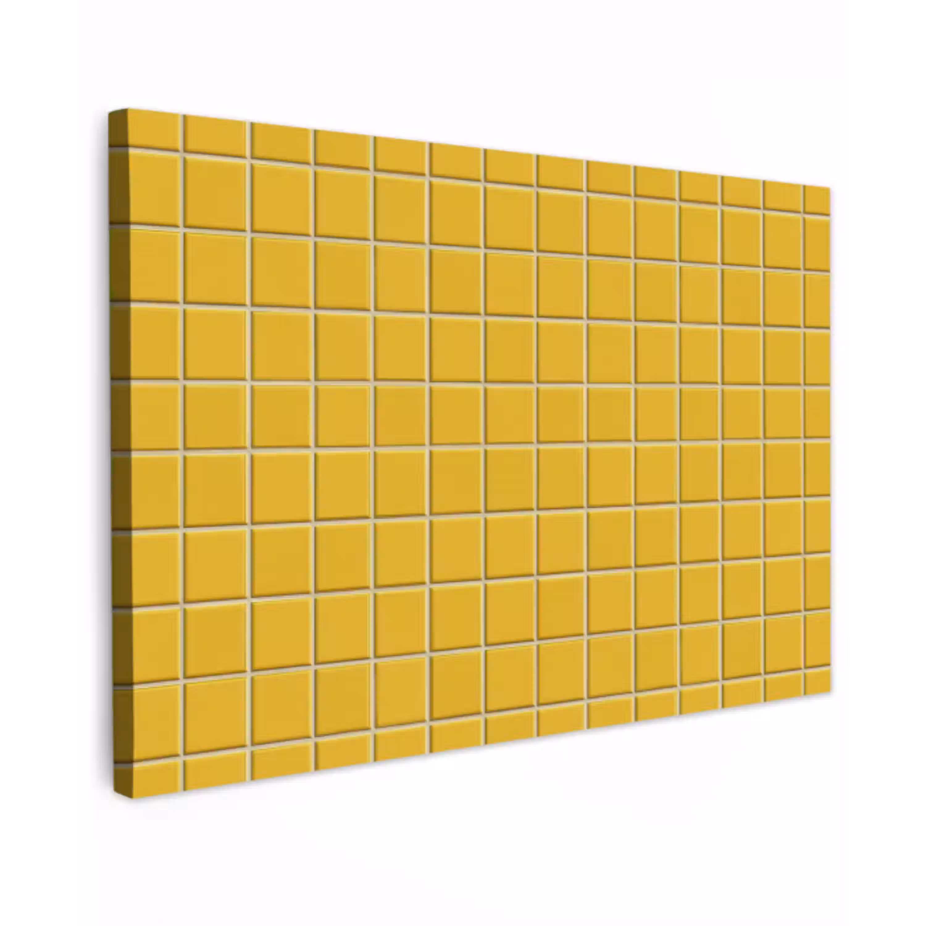 Patroon - Tegel - Okergeel canvas 2cm klein 34 -z3d