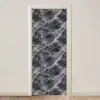 Donkergrijs - Bliksem - Marmer deurposter klein 289 -3d_beige