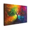 Boom - Kleurrijk - Modern - Abstract canvas 2cm klein -z3d
