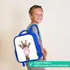 Kauwende Kobus Kinderrugzak - Blauw middel -sfeer3_NL