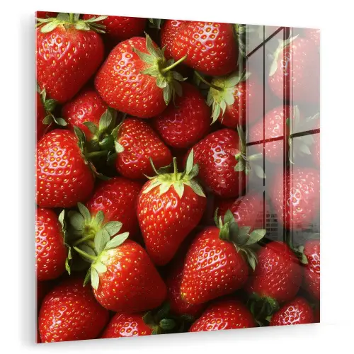 Aardbei - Fruit - Rood plexiglas 5mm klein -zzzproduct_nieuw