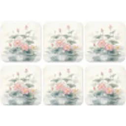 Aquarel - Lotusbloemen - Kleurrijk onderzetter kurk middel -zkaufland3dotto