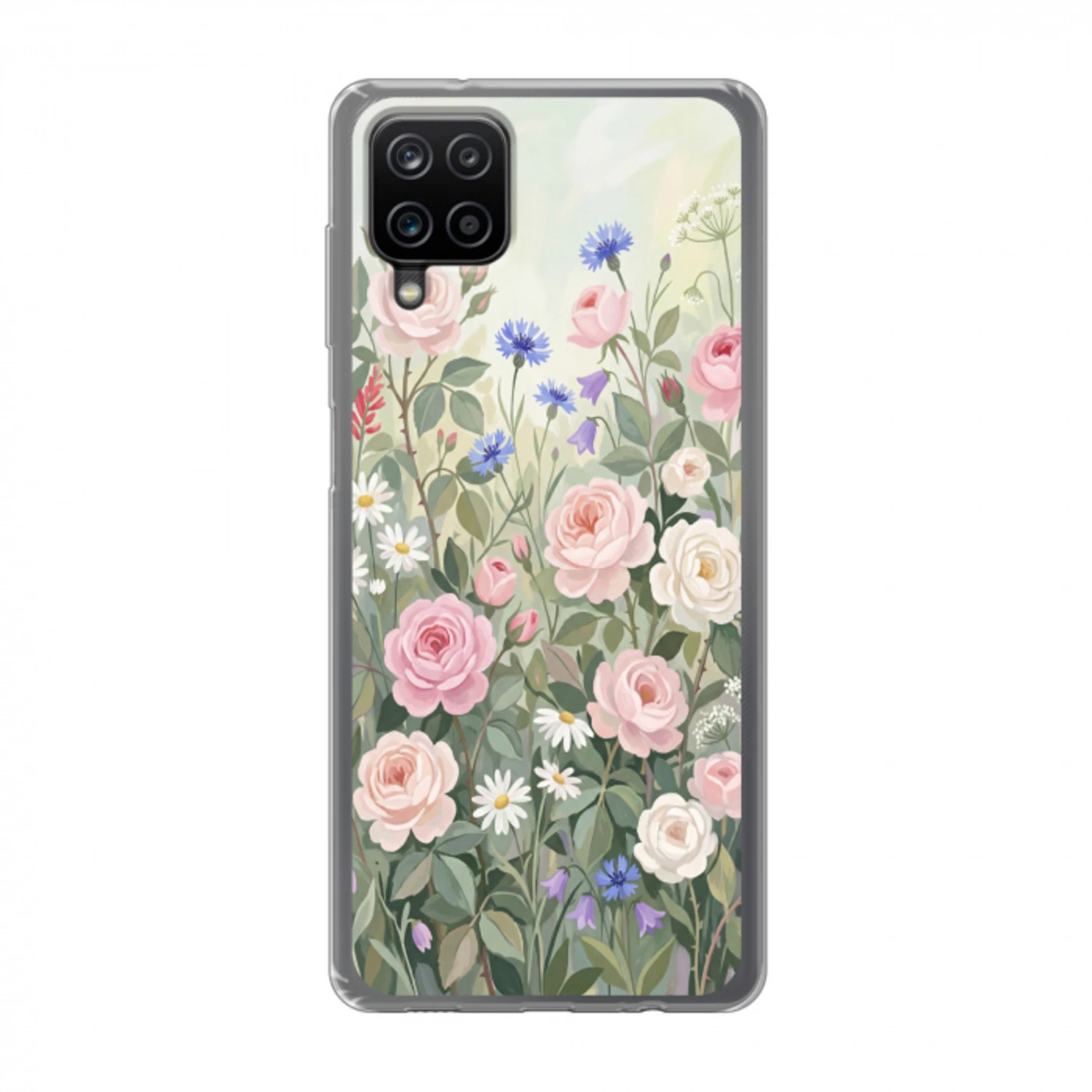 Bloemen - Tuin - Natuur - Kleurrijk Telefoonhoesje Samsung Galaxy A12 klein -3d