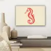 Zeepaardje - Rood - Fijne details canvas 2cm klein -sfeer6
