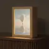 Luchtballon - Wolken - Water - Blauw Light Box met kabel (Tafellamp) klein -z3d_website