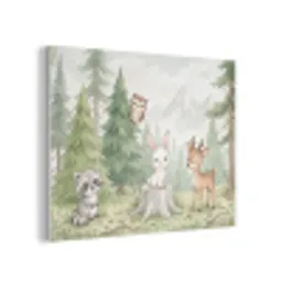 Bos - Dieren - Groen PET vilt klein -3d