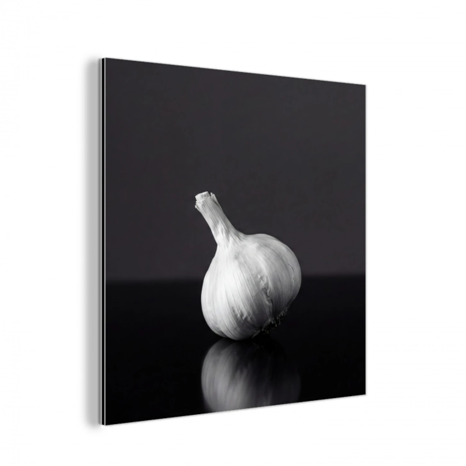 Knoflook - Zwart - Wit aluminium wit klein -3d