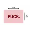 Statement - Krachtig - Roze Placemat vinyl groot -specs