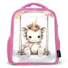 Eenhoorn - Dier - Kinderen - Unicorn Kinderrugzak - Roze middel -3d