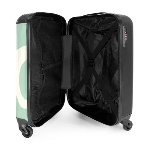 Abstract - Mintgroene vormen NBS - Handbagage koffer - Kinderen Unisex middel -binnenkant