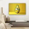 Avocado - Discobal - Geel - Glitter canvas 2cm klein -sfeer6
