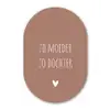 Zo moeder zo dochter - Dochter - Mama - Spreuken - Quotes Wandcirkel Ovaal Forex klein -3d