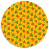 Geel - Aardbei - Patroon Wandcirkel kunststof plaat 5mm dik klein 188 -3d