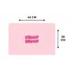 Bisou - Roze - Schaduw Placemat vinyl groot -specs