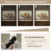 Potten - Kruiden - Hout Light Box met batterij (Wandlamp) middel -USP_dimbaarNL