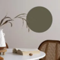 Grijs - Warm - Herfst Wandcirkel behangsticker klein 186 -sfeer3