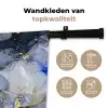 Marmer - Goud - Abstract - Blauw Wandkleed katoen klein -sfeer2
