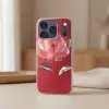 Sierlijk - Bloem - Roze - Glazen Telefoonhoesje iPhone 17 Pro klein -sfeer2