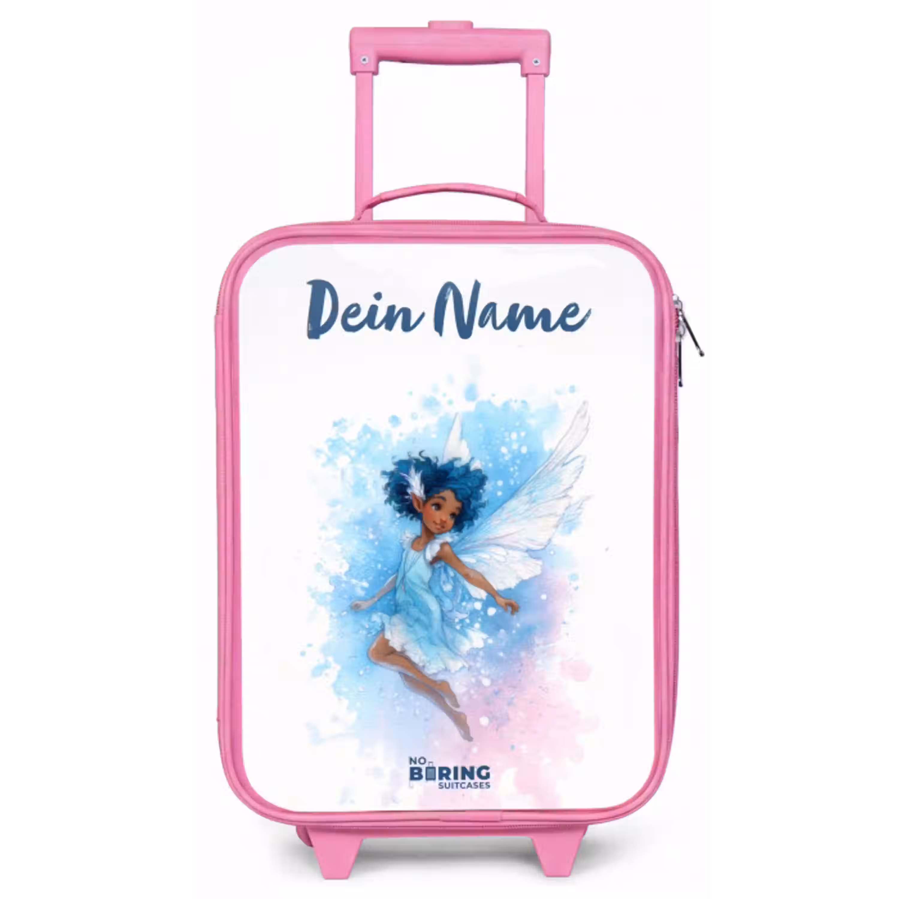 Vliegende fee in blauwe tinten Kinderkoffer - Roze klein -zz3dotto