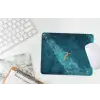 Vrouw - Water - Bikini - Oranje muismat rubber klein -witbureau