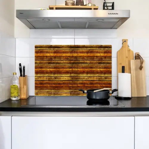 Vintage - Hout - Patronen - Planken Inductie beschemer met haakjes klein 777 -sfeer2