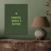 Donkergroen - Quote - Zon - Zomer PET vilt klein -sfeer2