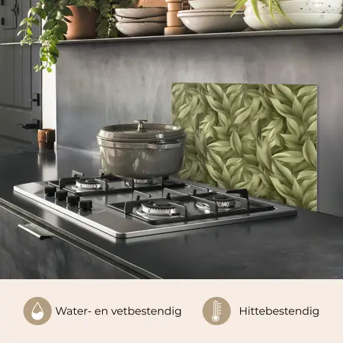 Bladeren - Modern - Groen keuken achterwand spatscherm klein 900 -usp_NL