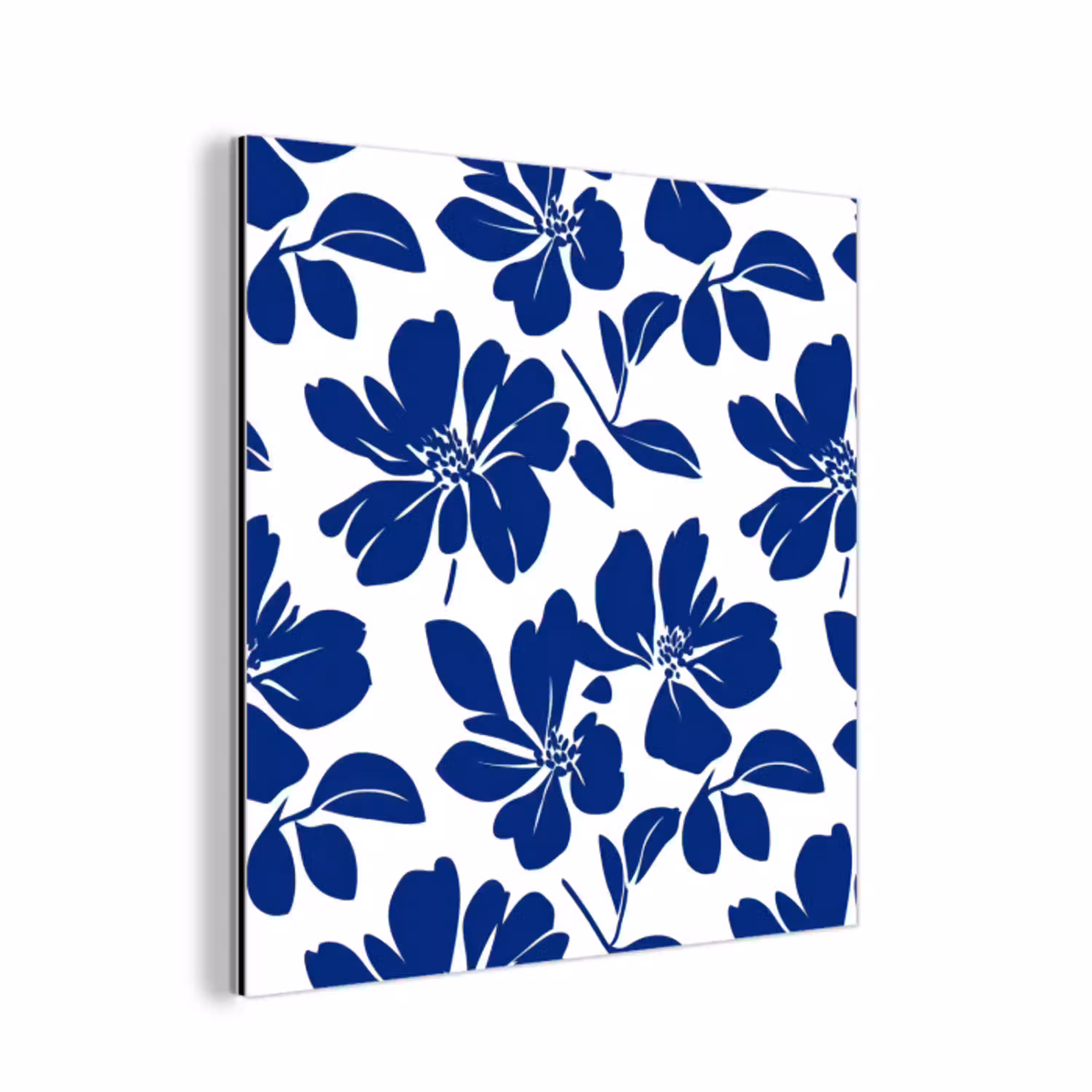Floraal - Modern - Blauw aluminium wit klein 46 -3d