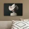 Vrouw - Golvende - Hoed canvas 2cm klein -sfeer3
