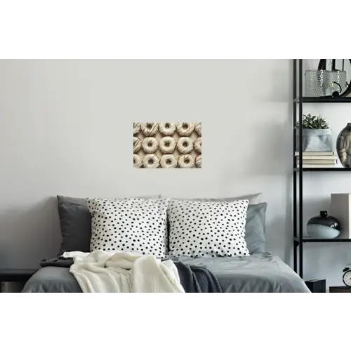 Donuts - Chocolade - Wit - Beige Muursticker klein -slaapkamer
