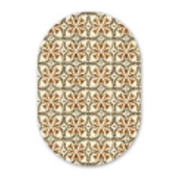 Siertegel - Patroon - Bruin Wandcirkel Ovaal Forex klein 630 -3d
