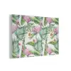 Flamingo - Bloemen - Bladeren - Jungle - Tropical PET vilt middel -3d