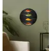 Kruiden - Lepel - Specerijen - Zwart - Italiaans Wandcirkel kunststof plaat 5mm dik klein -sfeer3