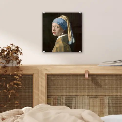 Meisje met de parel - Schilderij - Oude meesters - Vermeer plexiglas 5mm klein -sfeer4