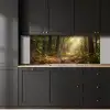 Zonlicht - Bospad - Bomen keuken achterwand 2 middel -sfeer1