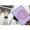 I liked it so it's mine - Neon hart - Paars laptophoes neopreen klein -bureau