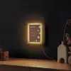 Bruin - Quote - Bloemen - Zomer Light Box met kabel (Wandlamp) klein -sfeer1