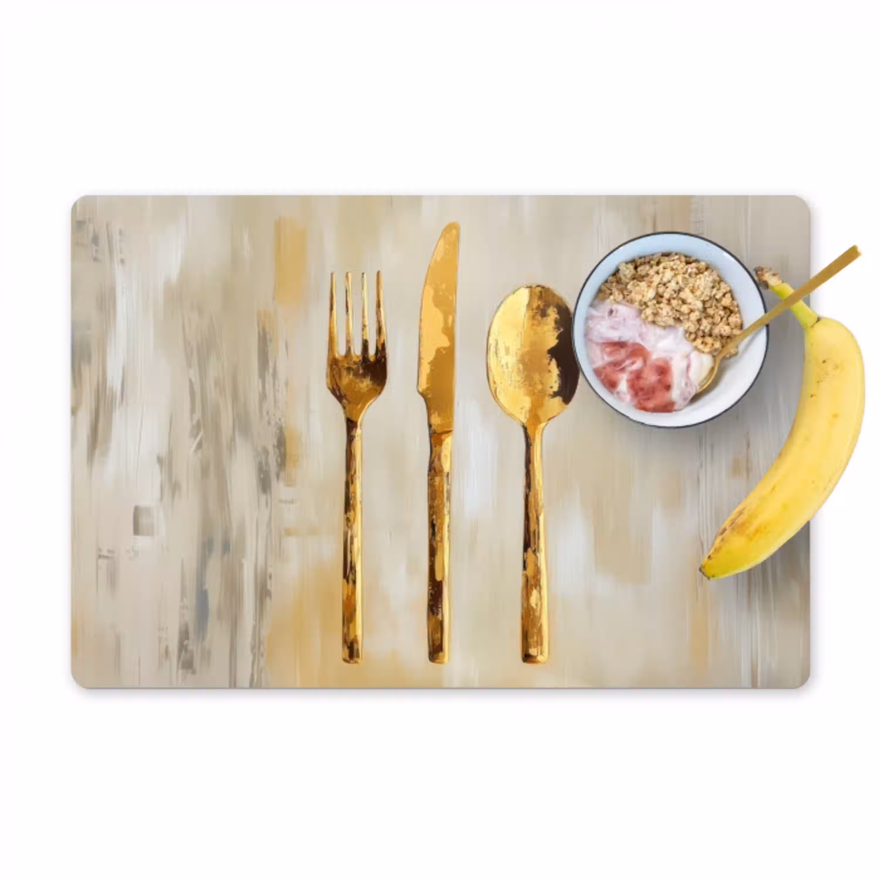 Verf - Goud - Bestek Placemat vinyl groot -zzzproduct_Kitchenyeah-website