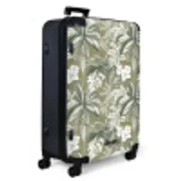 Botanisch - Bloemen - Groen NBS - Large koffer - Volwassenen Unisex groot -product1