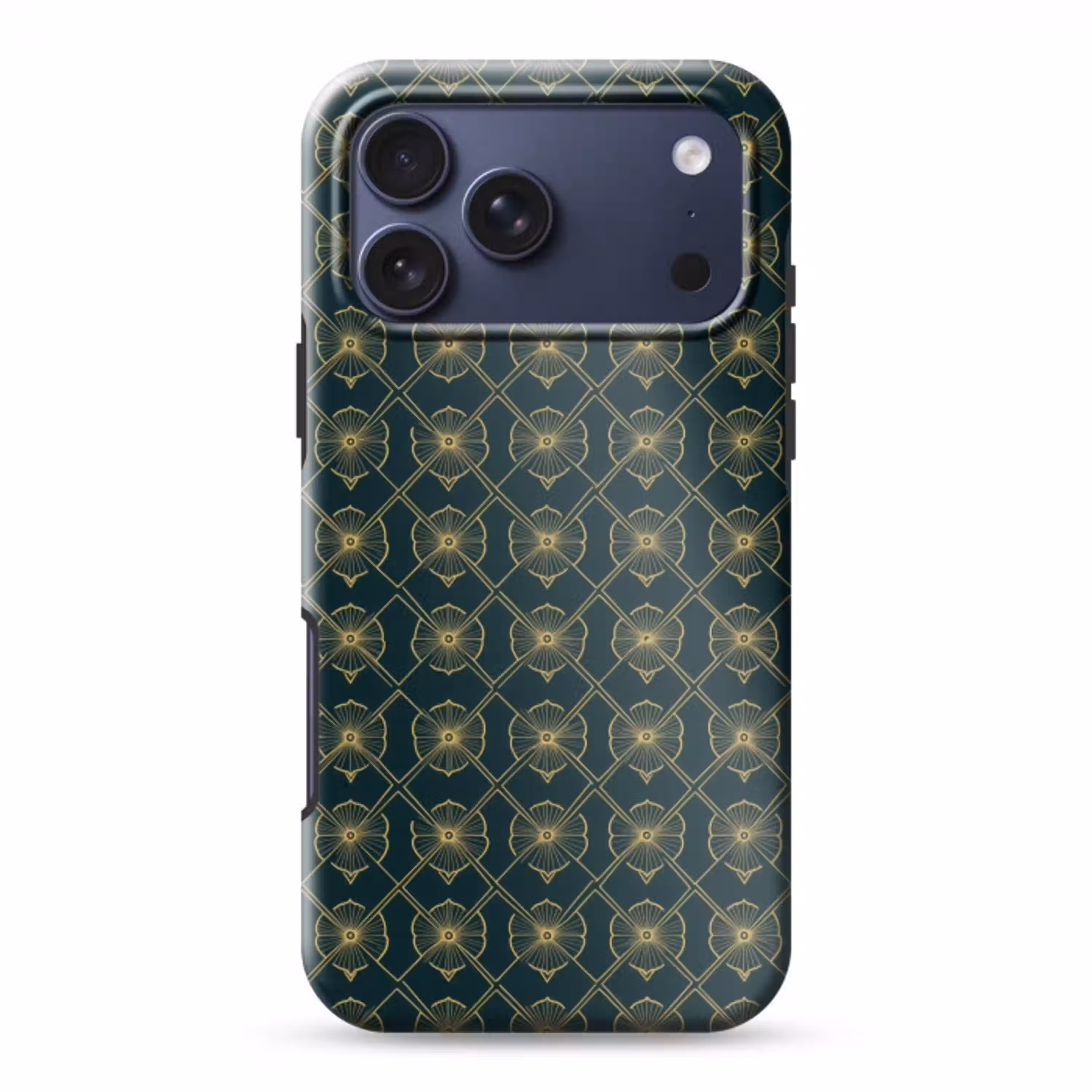 Geometrisch - Elegant - Groen Toughcase MagSafe Apple iPhone 17 Pro Max klein 1019 -3d