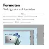 Tulpen - Blauw - Bladeren Muismat XXL klein -sfeer5