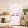 Koeienprint - Roze - Cowboy - Horse deurposter klein -sfeer2