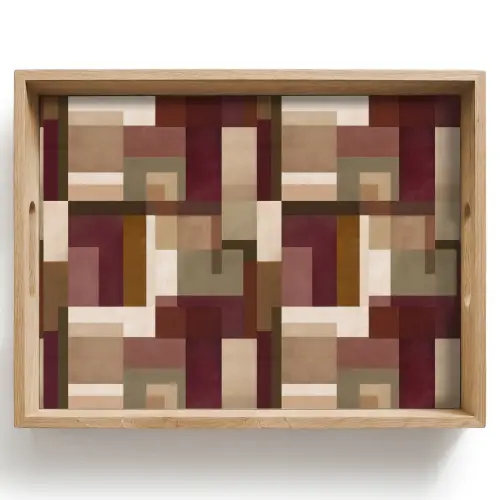 Modern - Geometrie - Kleurrijk Dienblad Rechthoek middel 911 -z3d_shopping