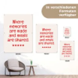 Quote - Sterren - Rood - Memories tuinposter los doek klein -Xsfeer9_DE