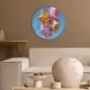 Ballonnen - Goud - Stervorm - Roze Akoestische PET Vilt - Rond klein -sfeer1