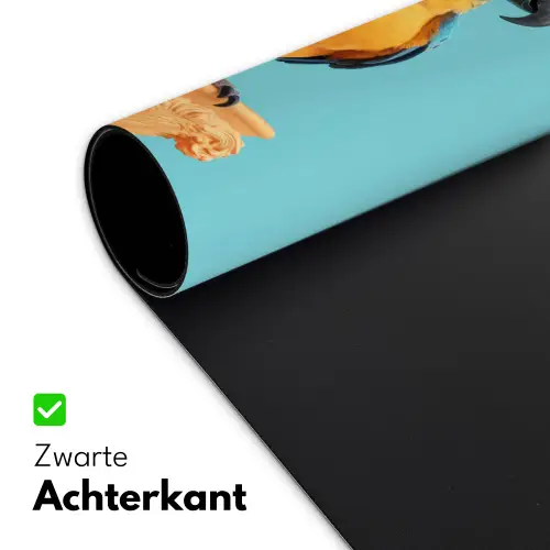 Papegaai - Koksmuts - Quote - Neon Muismat XXL klein -sfeer2