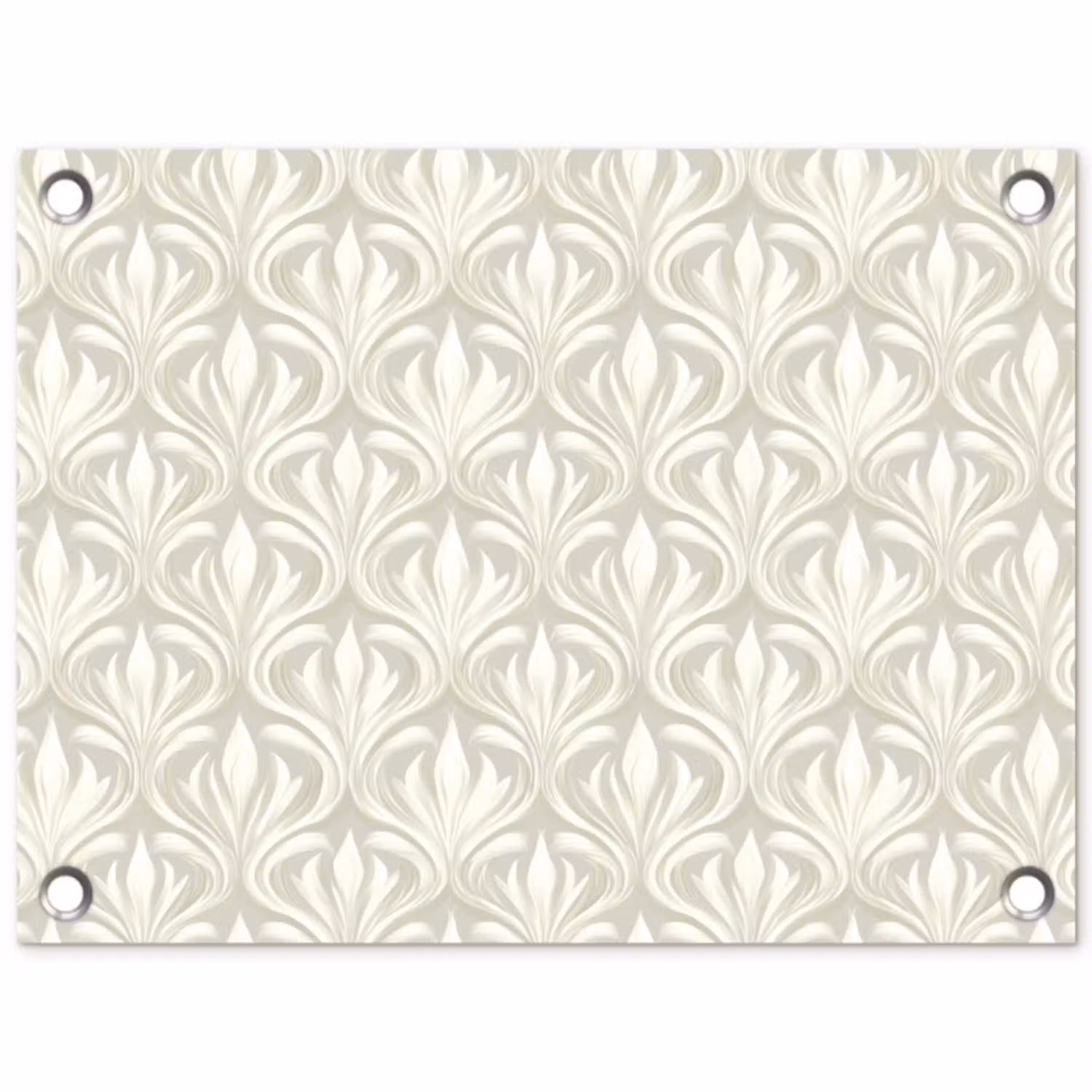Barok - Patroon - Beige tuinposter los doek klein 239 -3d