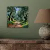 Pad - Bomen - Schaduw - aluminium wit klein -sfeer2
