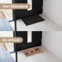 Olifanten - Savanne - Zonsondergang - Afrika - Warm Deurmat klein -voor-na_DE